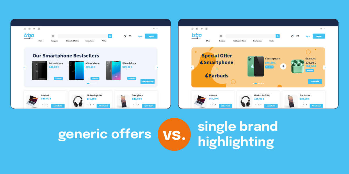 Generic offers vs. single brand highlighting: A comparison of e-commerce strategies